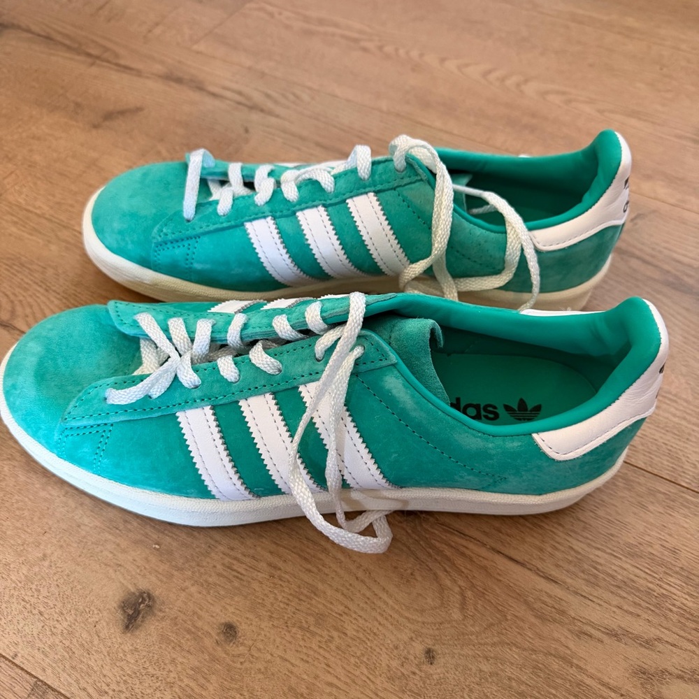 Adidas Campus 80s Shock Mint Sneakers Men Size 7 Womens Size 8.5